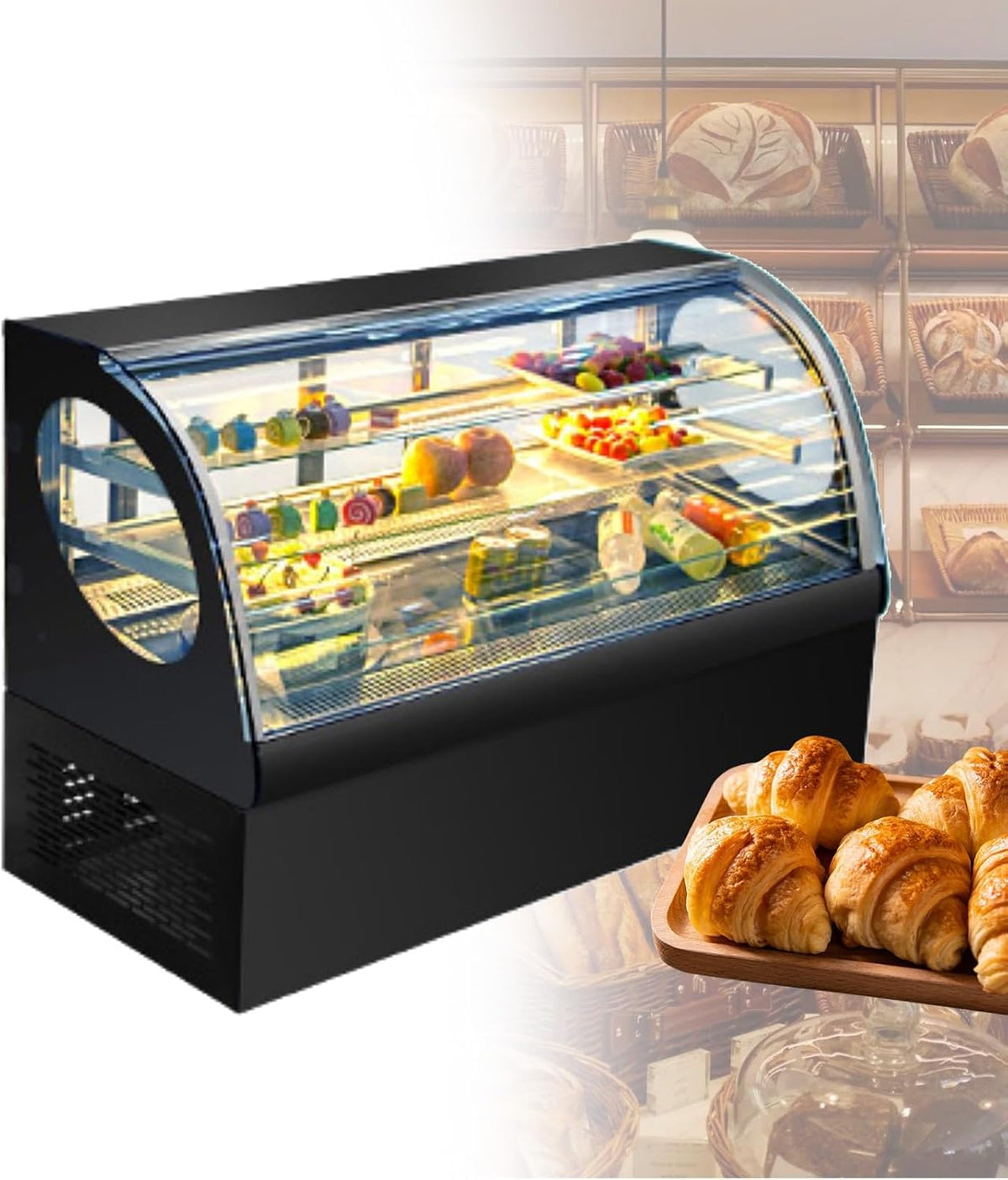 Forno elettrico, ZPRMMN, Nero, illuminazione LED