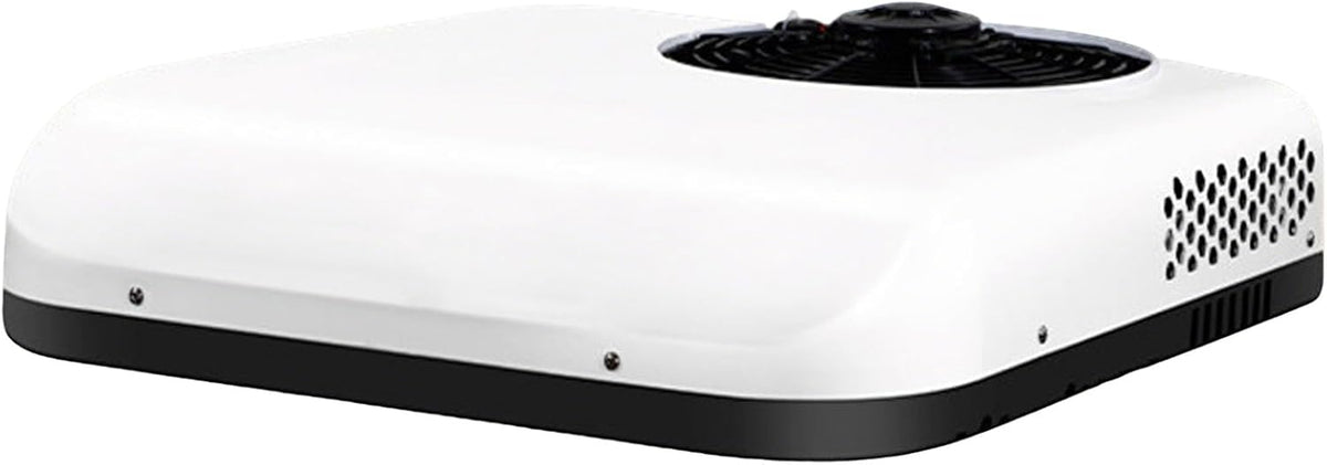 Zanefoo, Condizionatore, 12 V, 250×410 mm, 20 dB, Bianco, alluminio, spegnimento automatico