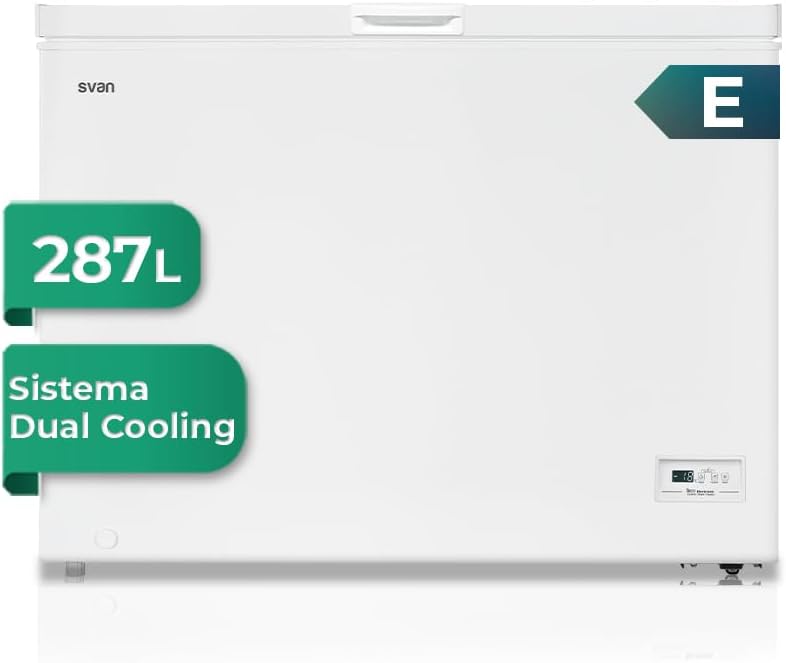 Congelatore a pozzetto, SCH3001EDC, SVAN, 40 dB, Nero, illuminazione LED
