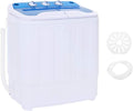 vidaXL, Lavatrice, 5,6 kg, 57,5 x 34 x 65 cm, 240 V, Nero, timer