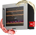 KLARSTEIN, Cantinetta vino, 5-22°C, 85 L, 36 Bottiglie, Nero, acciaio inox