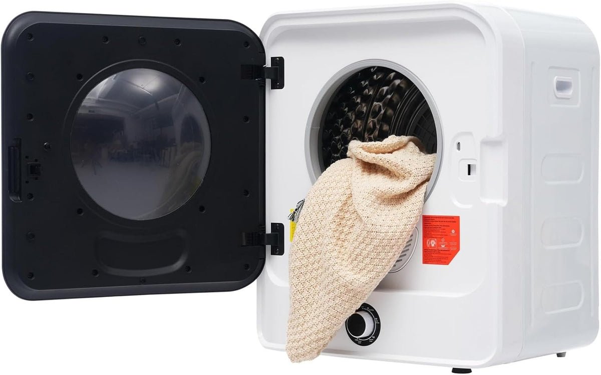 ZHIXUMM, Asciugatrice, 830 W, 3 kg, 62 dB, Bianco, acciaio inox, protezione dal surriscaldamento