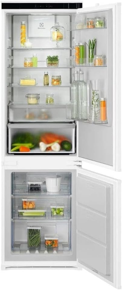 Frigorifero, KNA7CD18S, Electrolux, 249 Litri, 5 kg/24h, 34 dB, Bianco, 3 cassetti, illuminazione LED, No Frost