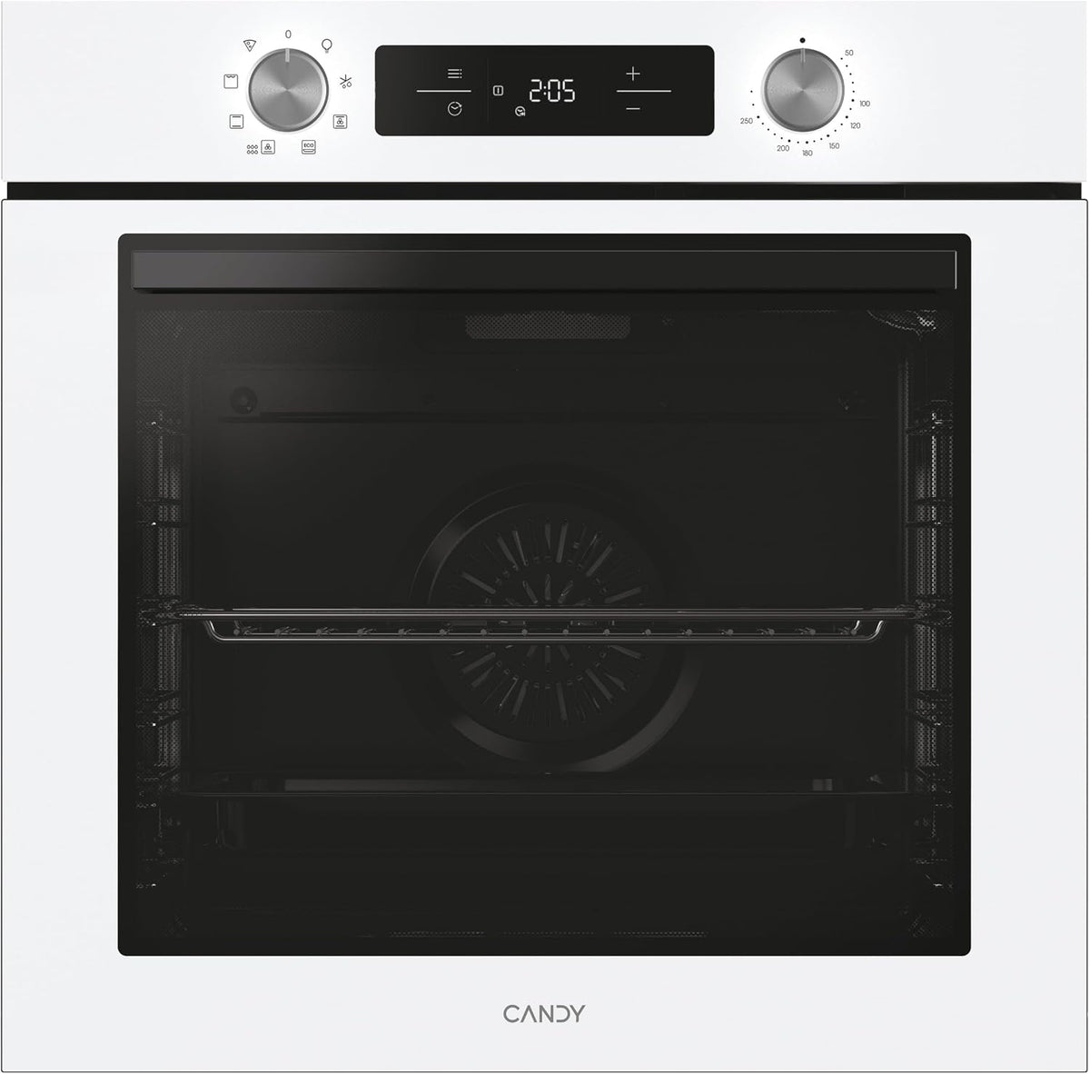 CANDY, Forno elettrico, N3T1HTW, 78 l, 595 x 595 x 548 mm, Bianco, illuminazione LED, timer, funzione grill, 9 funzioni