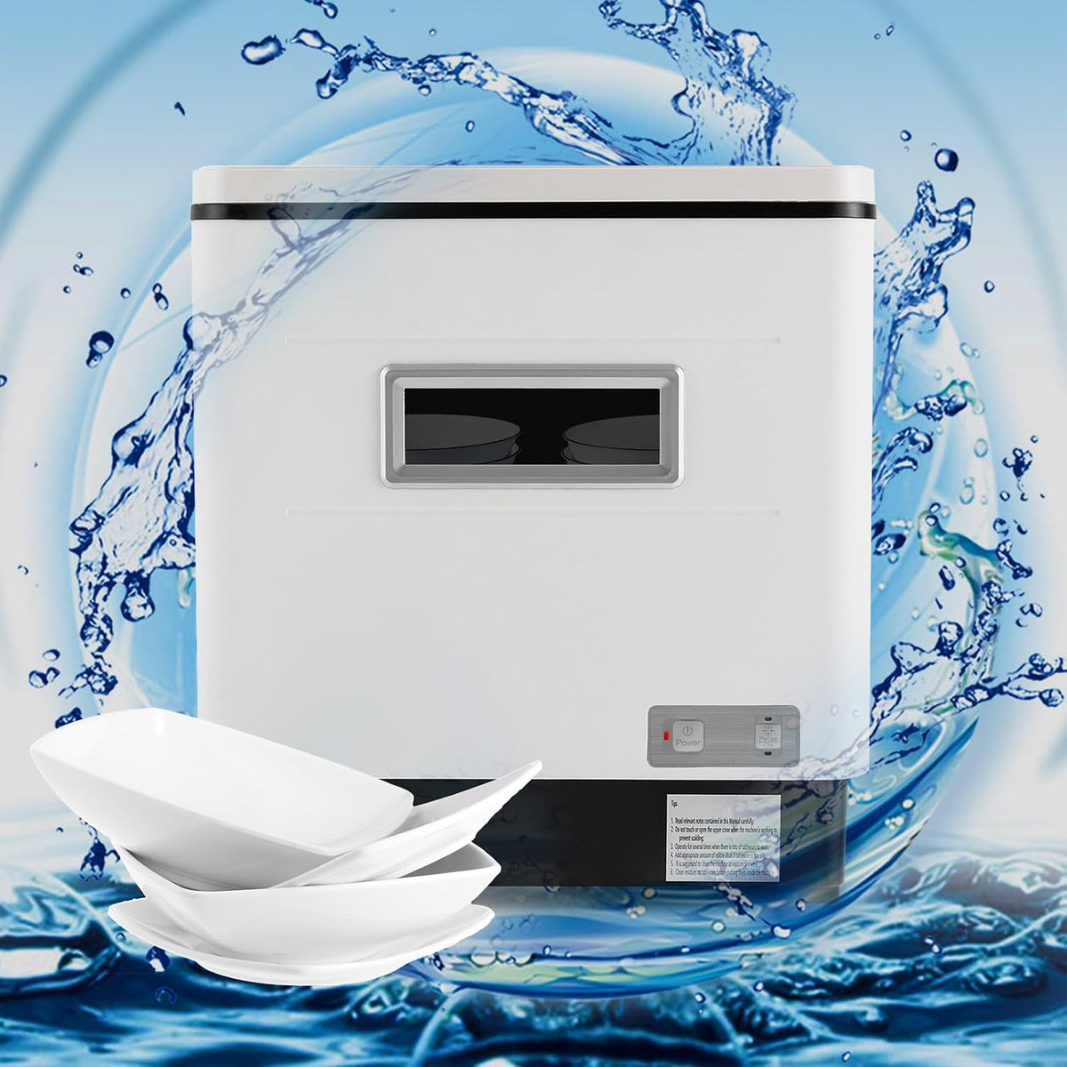 JDBDU, Tavolo, 800 W, 42 x 38,5 x 46,5 cm, 55 dB, Argento, acciaio inox