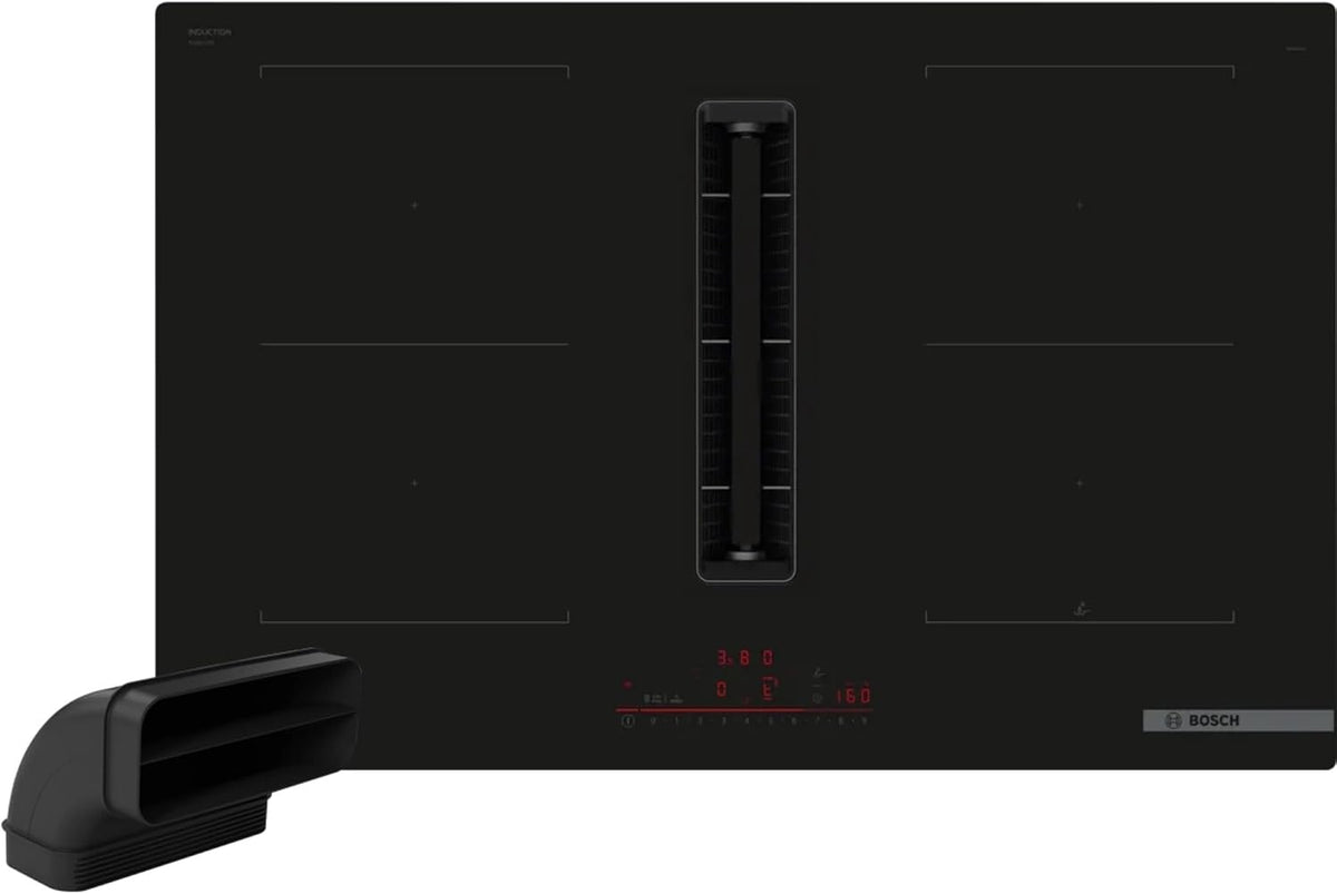 Bosch, Piano cottura a induzione, PVQ811HGA7, 80 cm, 223 x 710 x 522 mm, 70 cm, Nero, spegnimento automatico