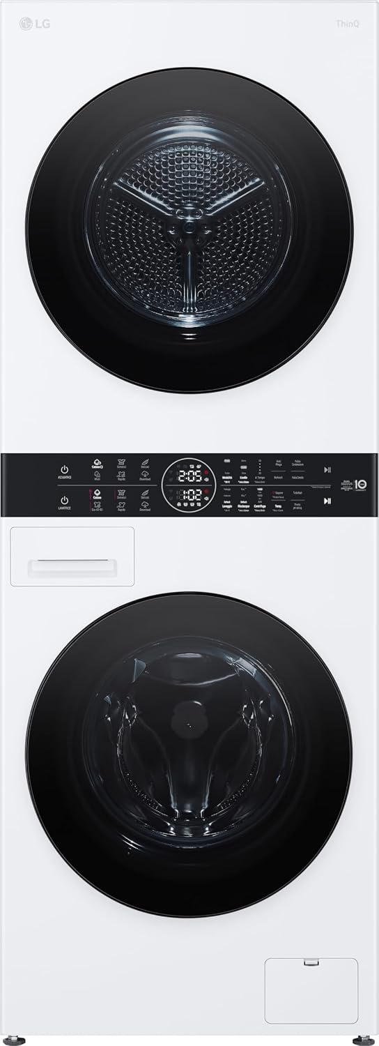 LG, Lavasciuga, 12 kg, 1400 Giri/min, Bianco, motore inverter