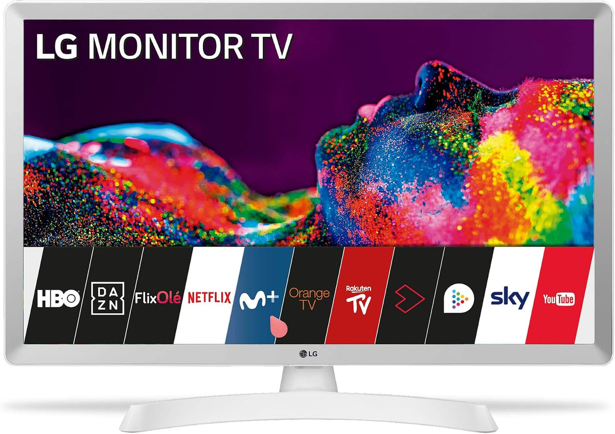 LG, Smart TV, 24TN510S, 60 cm, 10 W, Bianco, illuminazione LED, USB, Wi-Fi, funzionamento senza fili