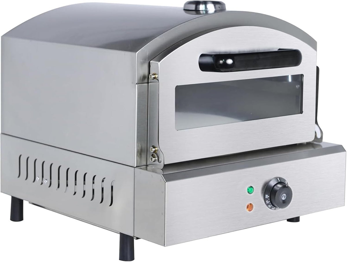 SXYKXYDL, Forno elettrico, 350 °C, 2000 W, 42,5 cm, Argento, acciaio inox, timer