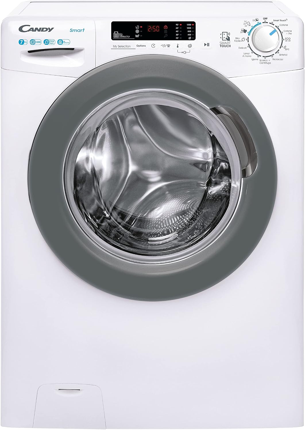 CANDY, Lavatrice, CSS41272DWSE-11, 7 Kg, 1200 RPM, Bianco