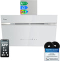 KKT KOLBE, Cappa aspirante, AURORA8005WED, 80 cm, 60 cm, Bianco/Argento, acciaio inox, illuminazione LED, Wi-Fi, spegnimento automatico
