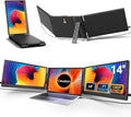 Cevaton, Monitor, 1080P, 14 pollici, Nero, struttura pieghevole, USB-C