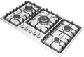 Tavolo, ZENGRICE, 83 × 47 cm, 1 kW, 9,5 mm, Argento, acciaio inox