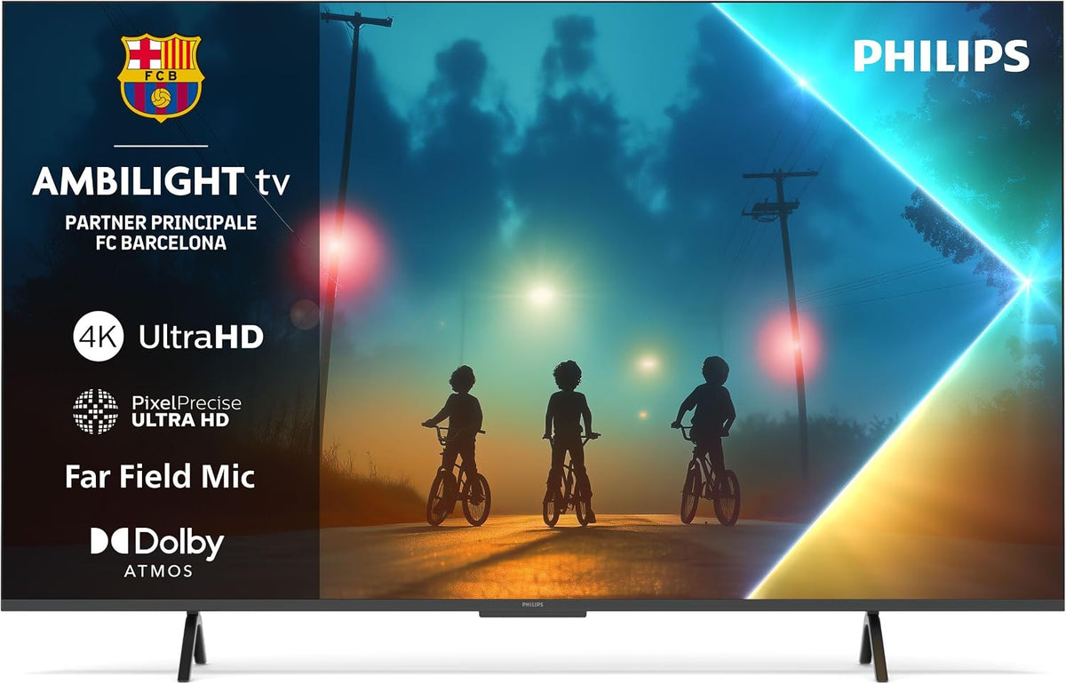 PHILIPS, Smart TV, 65PUS8200, Nero, illuminazione LED