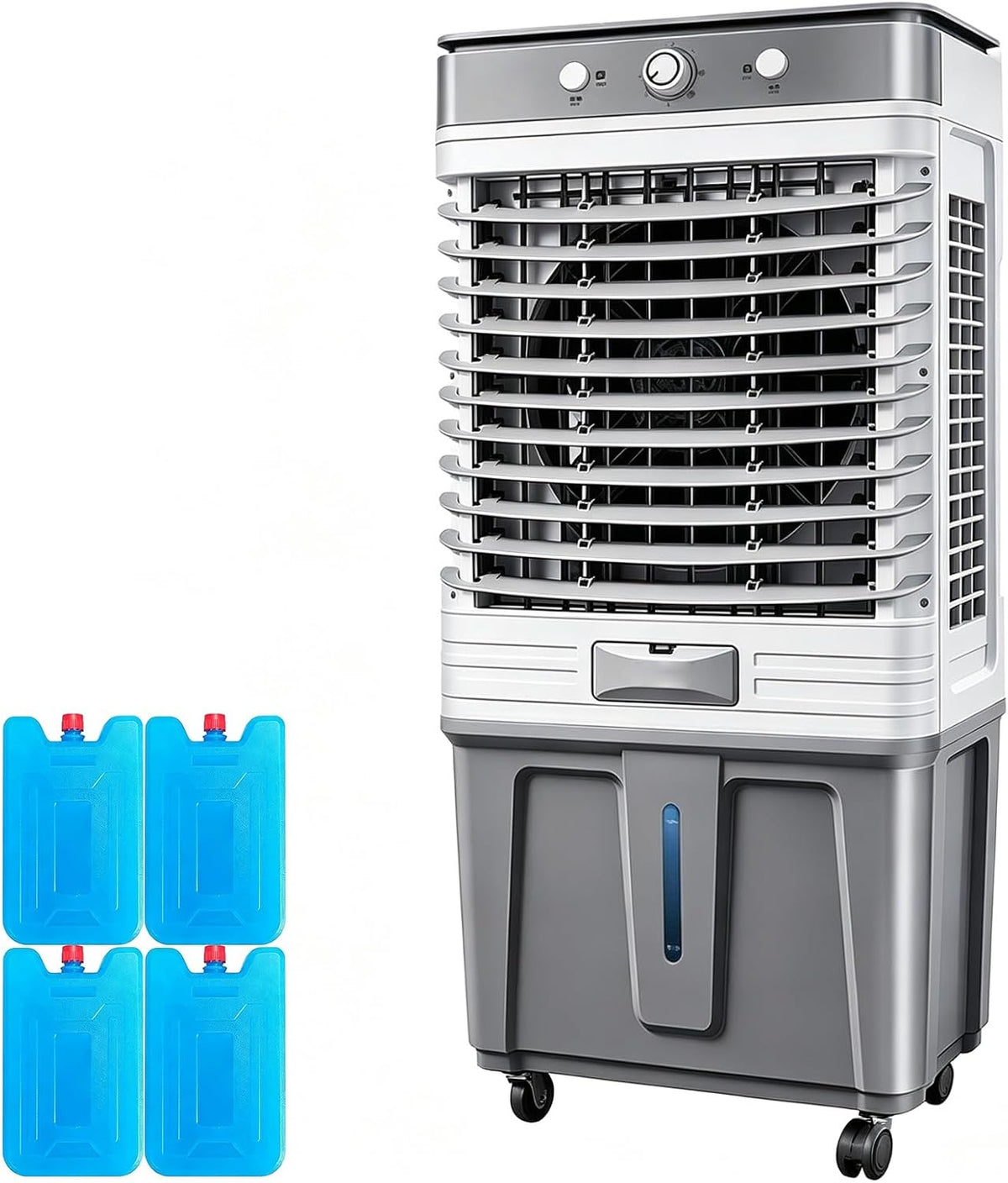 LIKANGLONGJU, Condizionatore portatile, 52x36x120 cm, 500 W, 80 m, Bianco