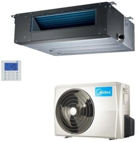 Midea, Condizionatore, R-32, 30000 btu, 1200 X874X300 mm, Nero, motore inverter
