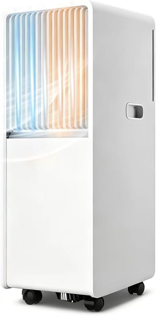 Condizionatore, 14000 BTU, 48 dB, 7 m, Bianco, illuminazione LED, telecomando