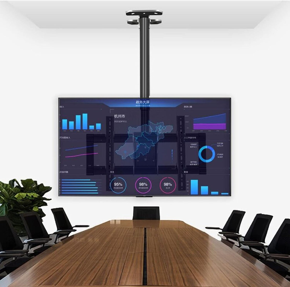 7UIYgtyO, Smart TV, 600x400 mm, 85 pollici, 80 kg, Nero, illuminazione LED