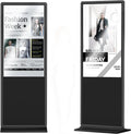 YIXZSWD, Monitor, 55 Pollici, 5 W, 40 mm, Nero, USB, Wi-Fi, telecomando, timer