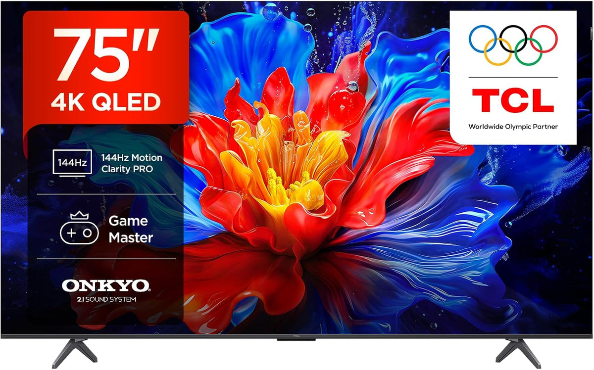TCL, Smart TV, 75P8K, Nero