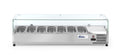 HENDI, Espositori refrigerati, 230 V, 180 W, 430 mm, Nero, acciaio inox
