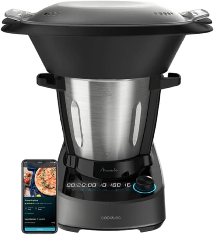 Cecotec, Lavastoviglie, 1600 W, 3,3 Litri, Argento, acciaio inox, vano contenitore, autopulizia, 37 Funzioni