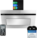 KKT KOLBE, Cappa aspirante, PLOOM8005M, 80 cm, 60 cm, Nero, illuminazione LED, Wi-Fi, spegnimento automatico