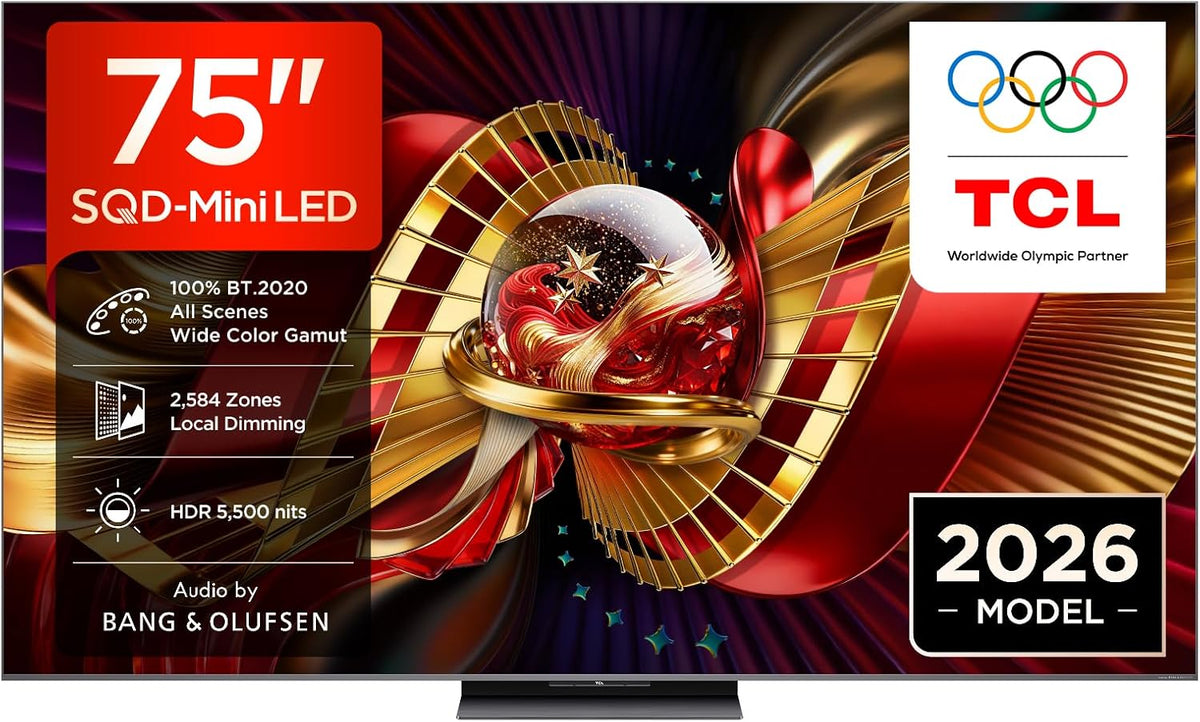 TCL, Smart TV, 75C8L, Nero, illuminazione LED