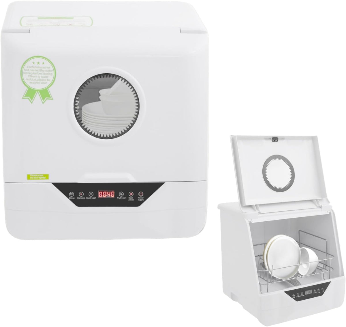 HuKaiL, Tavolo, 6 l, 38,7 x 37,3 x 39,2 cm, 800 W, Bianco, illuminazione LED
