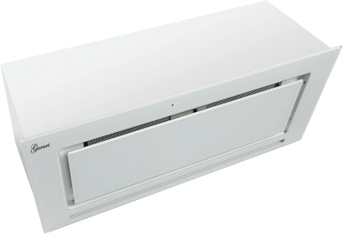 Cappa aspirante, GURARI, 70 cm, 1000 m³/h, 217 WH, Bianco, illuminazione LED, telecomando, timer
