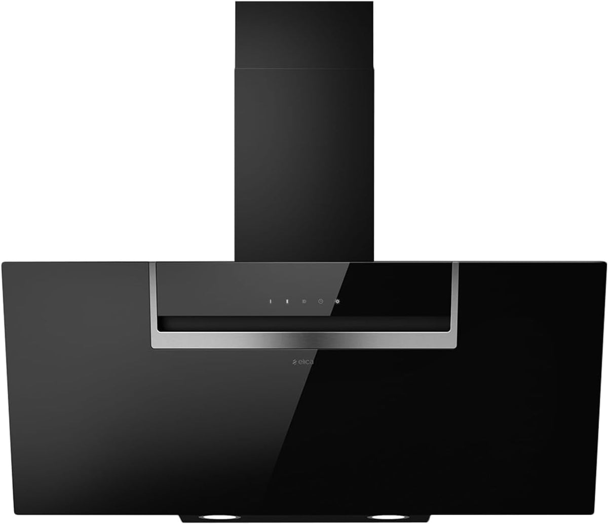 Elica, Cappa aspirante, PRF0166928, 90 cm, 3 V, 650 m³/h, Nero, alluminio, illuminazione LED