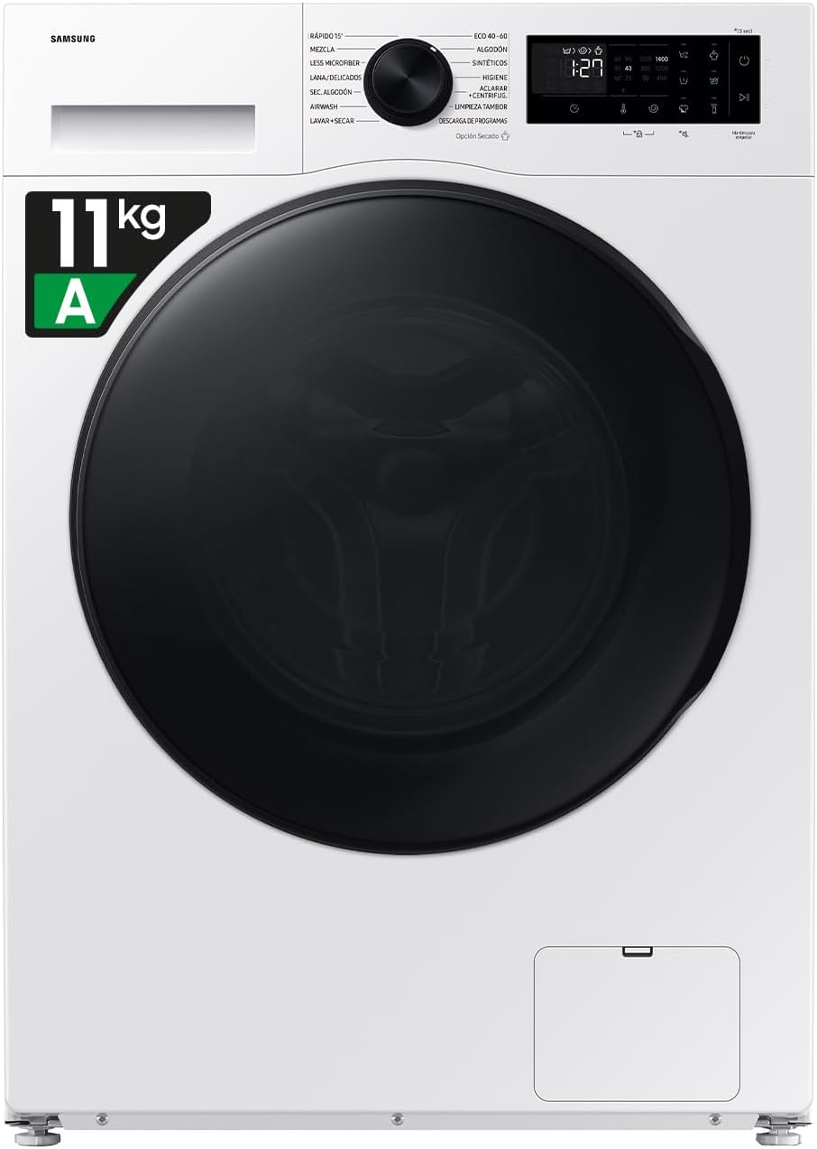 Samsung, Lavasciuga, F-WT115B15BE3M, 6 kg, 60 L, 1400rpm, Bianco, Wi-Fi