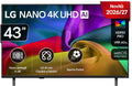 Smart TV, 43NU8E0B3LA, LG, 43 Pollici, Nero, telecomando