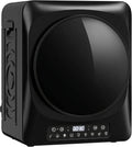 Asciugatrice, HOMCOM, 5 kg, 1000 W, 49x43x61 cm, Nero, acciaio inox, illuminazione LED, timer, spegnimento automatico