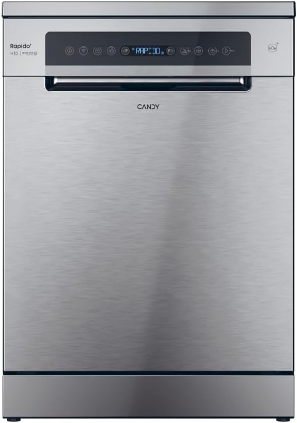CANDY, Lavastoviglie, 60 cm, Argento, motore inverter