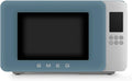 Smeg, Forno a microonde, MOC01SBMEU, 1900 W, 5x38,1x30,5 cm, 240 V, Blu, timer, motore inverter, funzione grill, 4 Funzioni