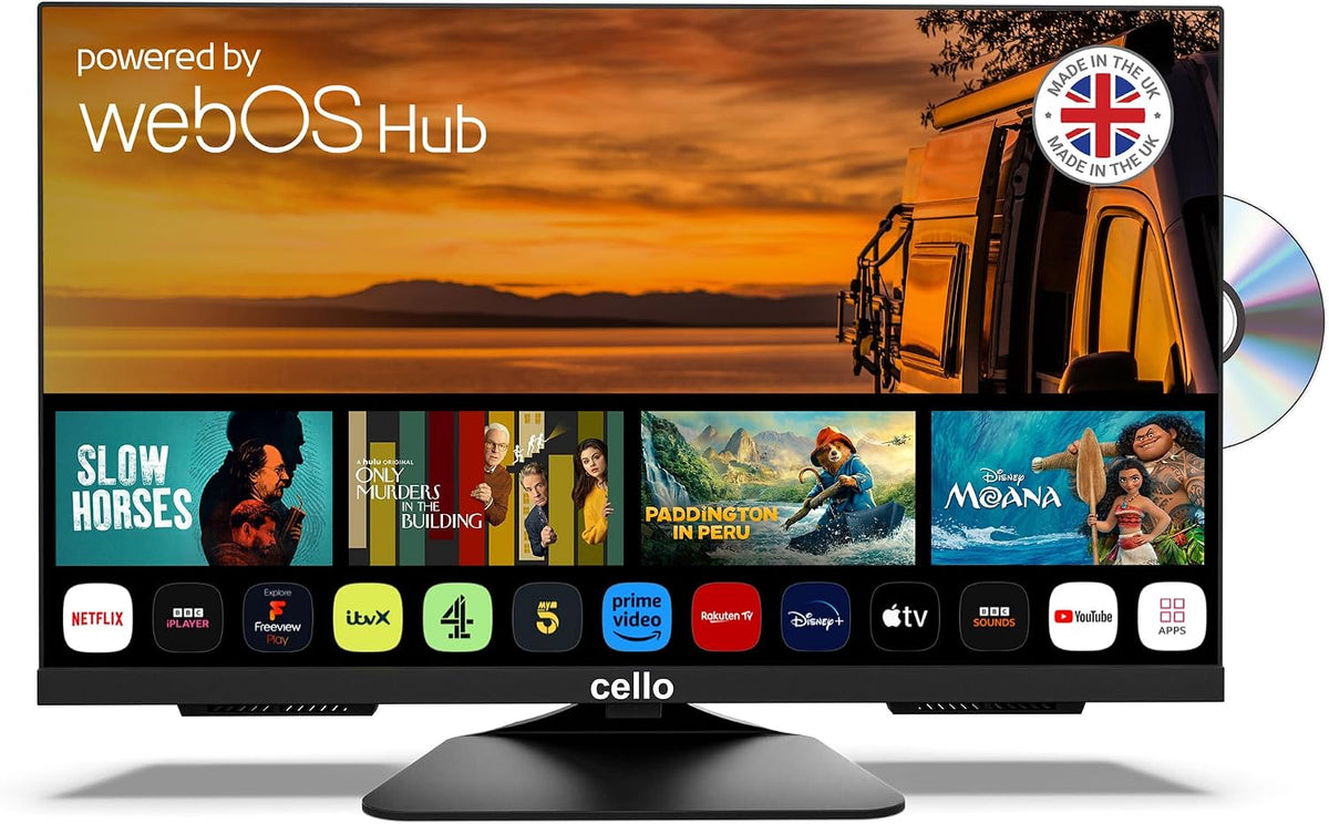 Smart TV, C2425WSF, Cello, 230 V, 24 pollici, 16 cm, Grigio, USB, Bluetooth