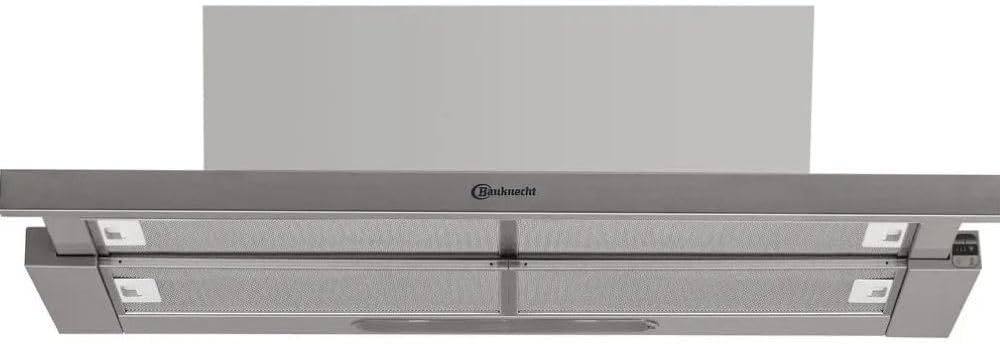 Bauknecht, Cappe integrate, 89,8 cm, 60 cm, 90 cm, Nero/Argento, illuminazione LED