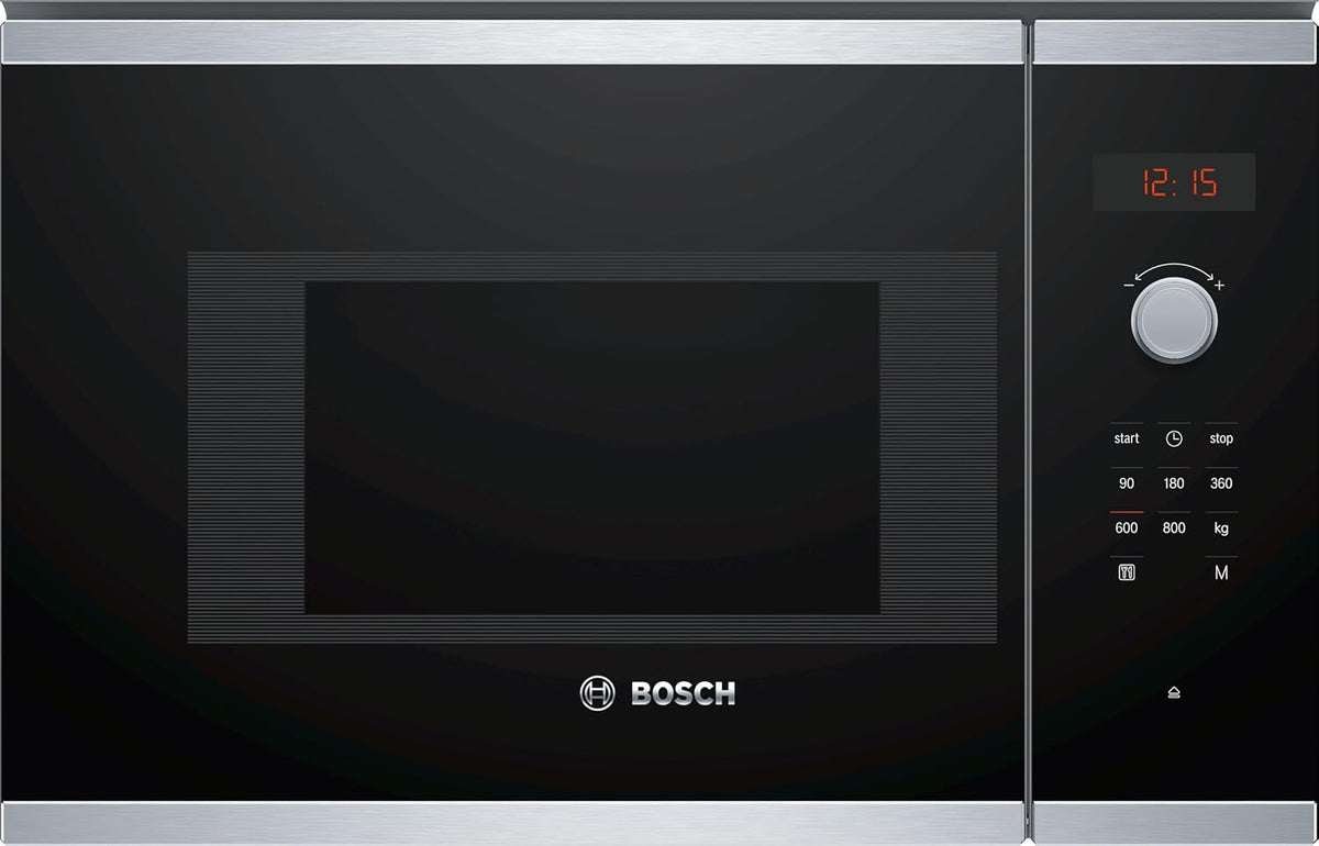 Bosch, Forno a microonde, BFL523MS1F, 400 ml, Nero, acciaio inox, illuminazione LED