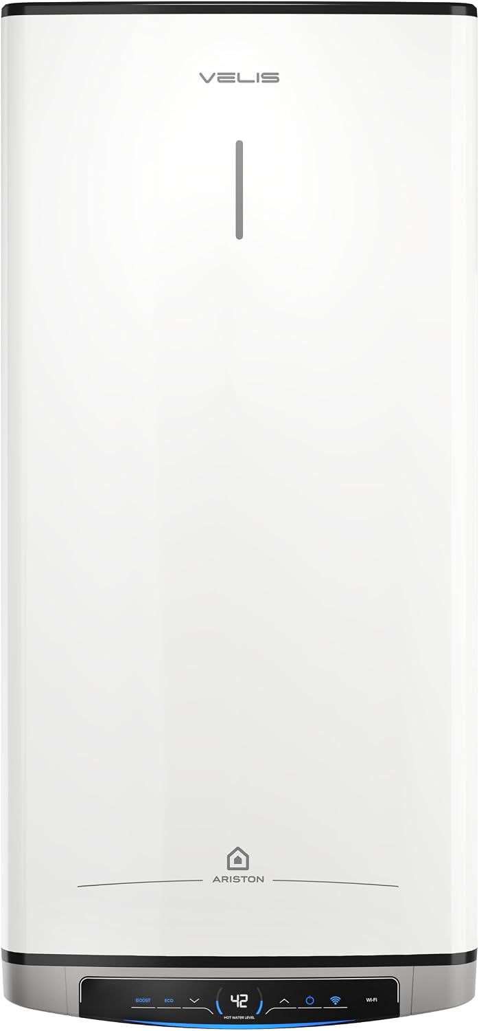 Ariston, Scaldabagni elettrici, 51x27x127 cm, 100 Litri, Nero, Wi-Fi
