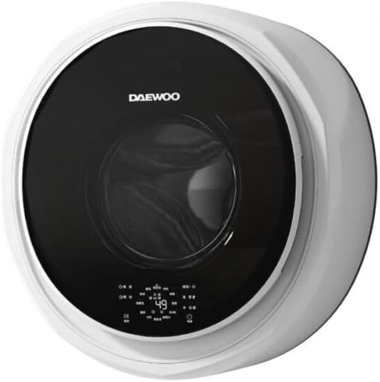 Generico, Lavatrice, DY-BGX05, 3 kg, 658x558x320 mm, Bianco, acciaio inox, illuminazione LED
