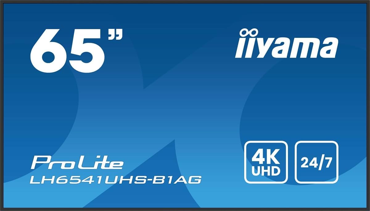 iiyama, Monitor, 65 w, 164 Cm, Nero, illuminazione LED
