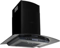 Cappa aspirante, QUAHEAS, 756 m³/h, 60 cm, 535 m³/h, Argento/Nero, acciaio inox, illuminazione LED