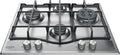 Hotpoint, Piano cottura, 240 V, 600 mm, Nero, acciaio inox