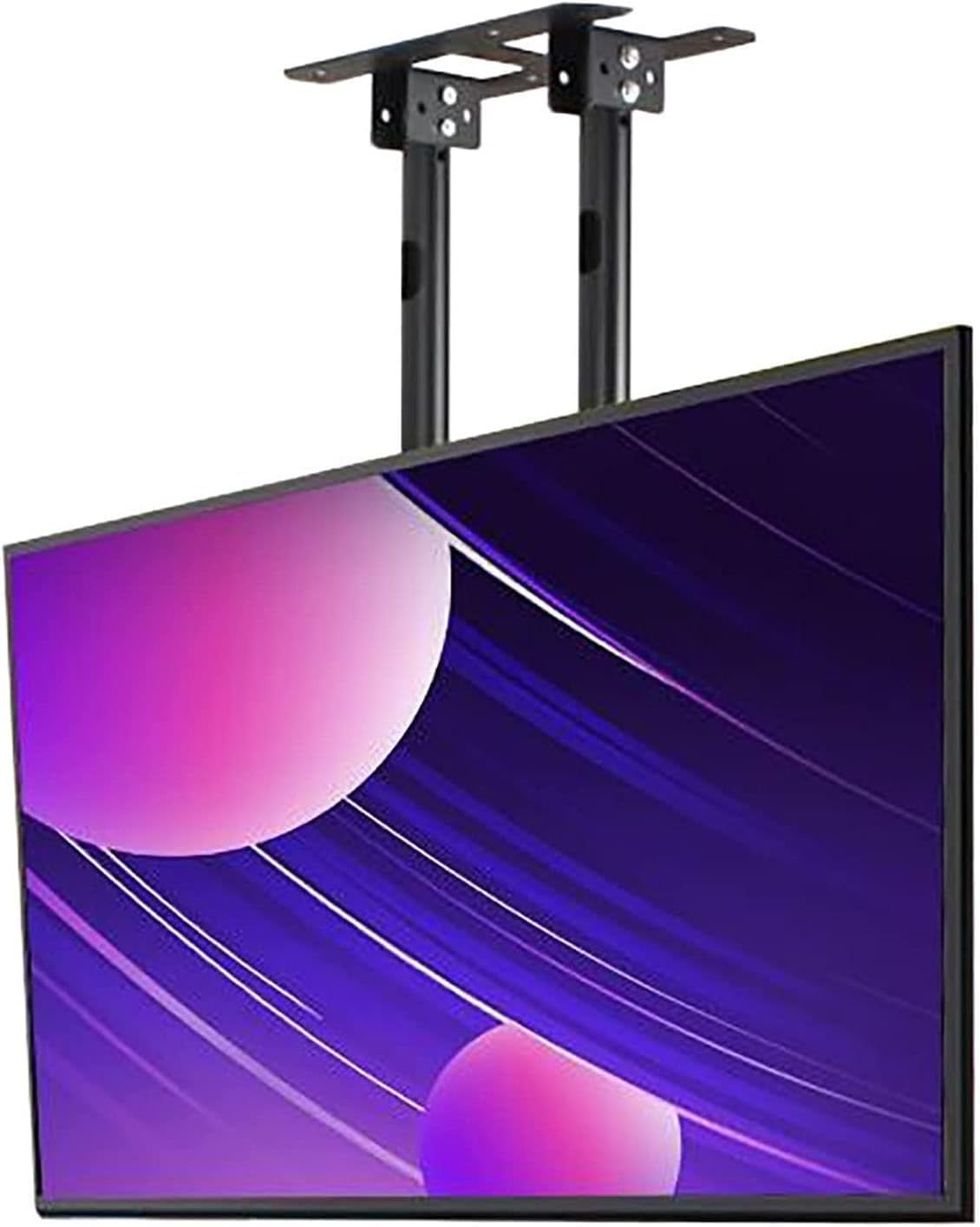 7UIYgtyO, Smart TV, 100 pollici, 60 kg, 1,69 mm, Nero, altezza regolabile, illuminazione LED