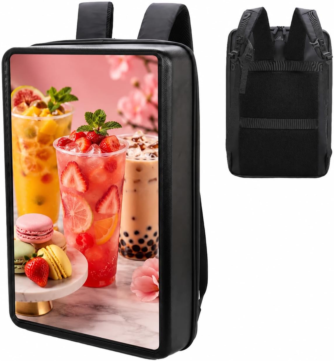 GSHSHOU, Zaini, 18,5 Pollici, 41 x 23 cm, 10 cm, Nero, USB, Wi-Fi, telecomando, funzionamento senza fili