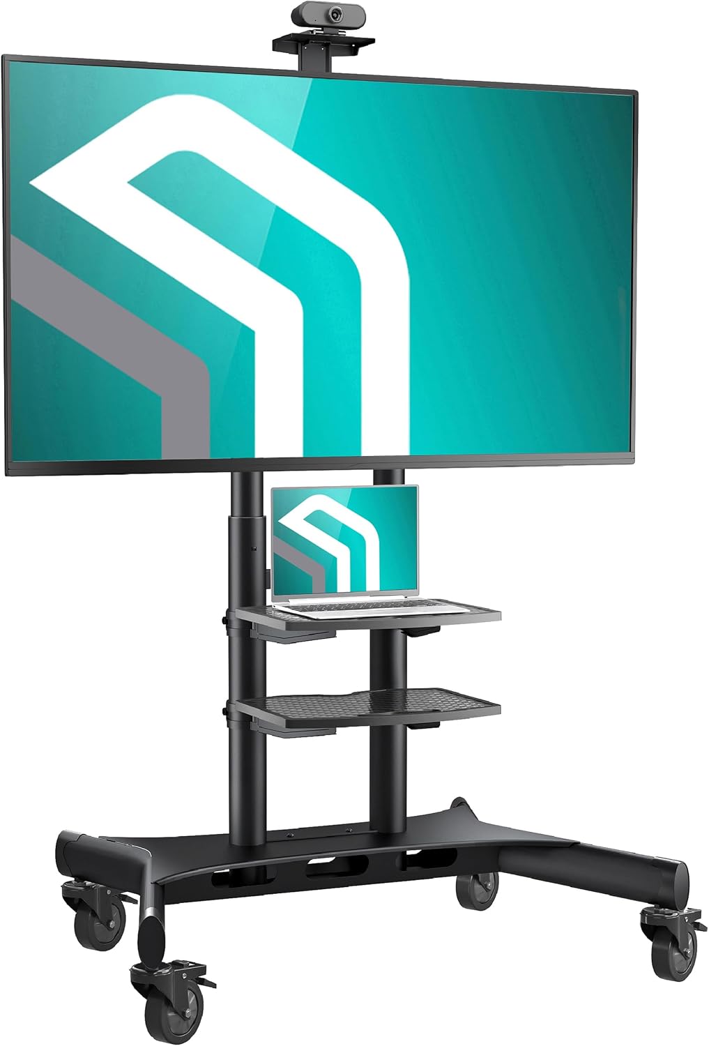 ONKRON, Smart TV, TS1881-B, 800x500 mm, 86 pollici, 105,9 kg, Nero, altezza regolabile