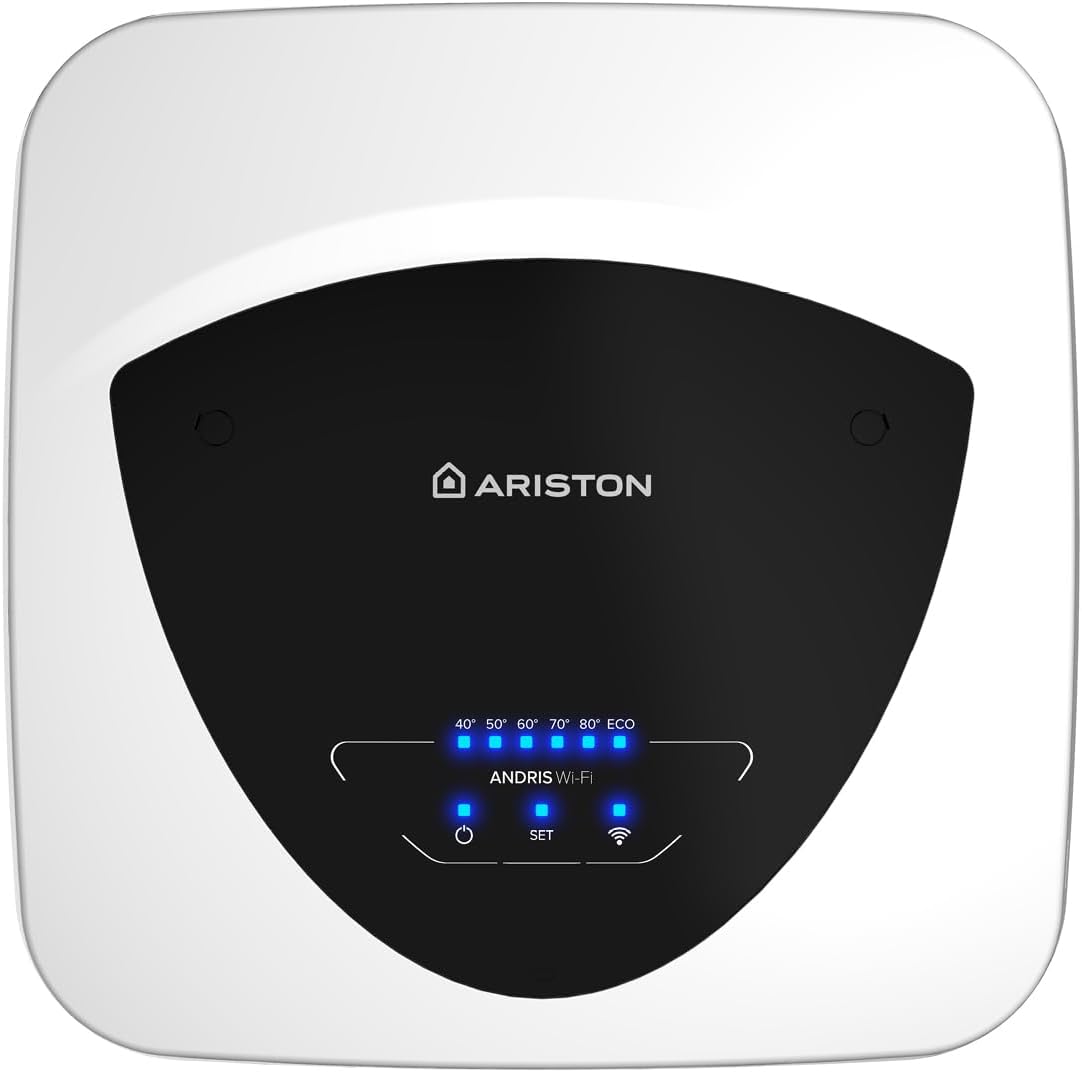 Scaldabagni elettrici, Ariston, 15 Litri, 1200 W, Nero, Wi-Fi