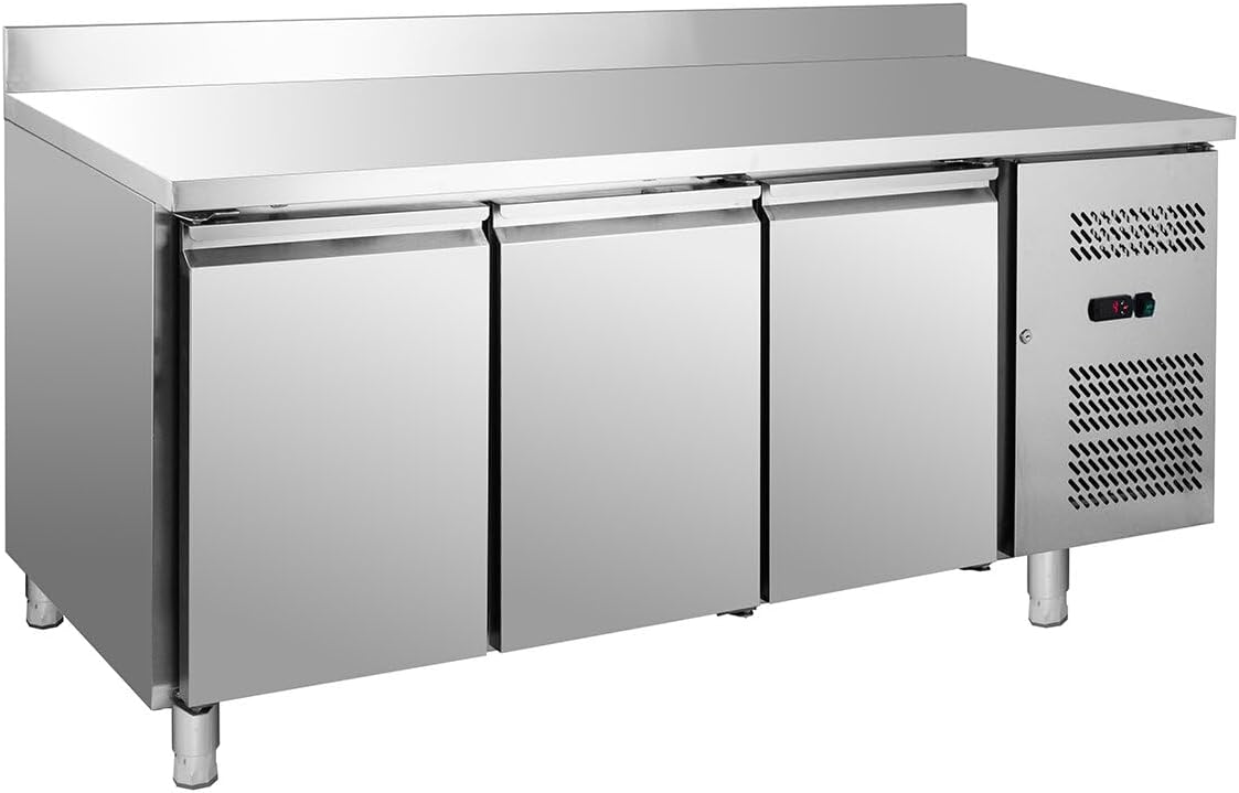 Congelatore, GastroHero, Bianco, acciaio inox, illuminazione LED