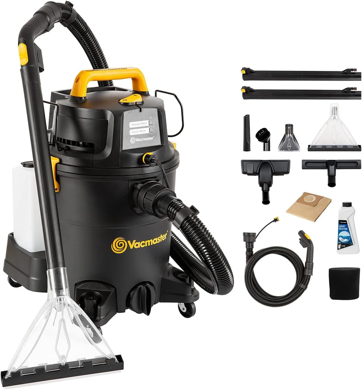Vacmaster, Aspirapolvere, 23 L, 1300 W, Nero, telecomando, 3 in 1